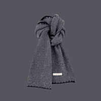 Warm Christmas Red Knitted Scarf