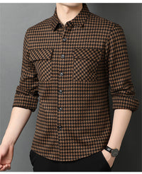 Multi-pocket Shirt Fashion Men's Business Shirt