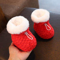 Baby Cotton Shoes Fleece-lined Thick Soft Soled Warm