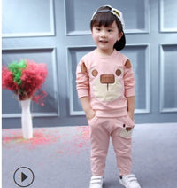 Cotton sweater children's suit