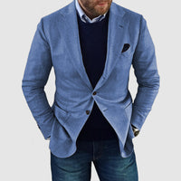 Men's Jacket Commute Leisure Printed Double Button Suit Jacket