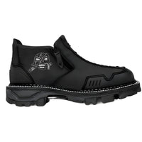 Men's Short Boots Round Toe Large Size Side Zipper Martin Boots
