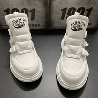Men's Casual Shoes With Thick Soles And High Top