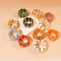 Irregular Acrylic Diamond-Shaped Stretch Bracelet From Europe And The US