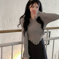 Fashionable Slim-fit Long-sleeve T-shirt Designed Specifically For Trendy Girls