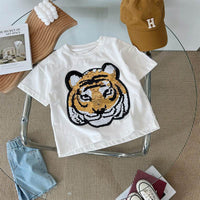 Panda Boys Short Sleeve T-Shirt Half Sleeve Top