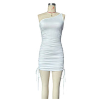 New Arrival Off-shoulder Slim-fit Solid-color Sheath Dress For Petite Women
