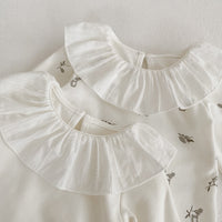 Autumn Baby Children's Lotus Collar Flower Print Top