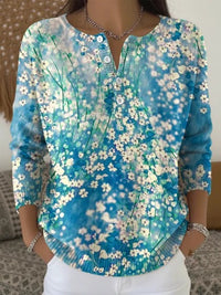 Buttoned Long-Sleeve Hoodie AutumnWinter Printed Fashionable & Unique Casual Sweater Coat For Women