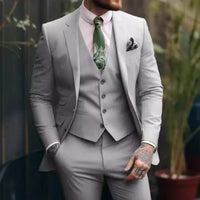 Plus-sized Plus Size Slim Fit Suit Three-piece Suit