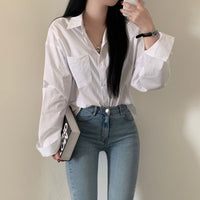 Loose All-matching Simple And Laid-back Shirt