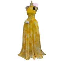 Half-high Neck Sleeveless High-waisted Figure-flattering A-line Dress Maxi Dress