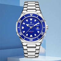 Simple Business-Style Mens Quartz Watch With A Large Dial
