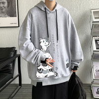 Hong Kong Style Boys Lapel Pullover Hoodie