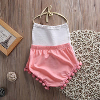 White embroidered lace tie