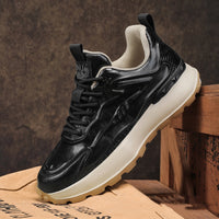 Comfortable Soft Bottom Waterproof Leather Surface Sports Casual Shoes
