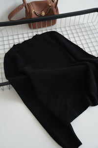 Pure Wool Soft Glutinous Thick Loose-fitting Pullover Base Sweater