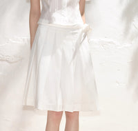 Summer Lace-up Skirt For Women All-matching A- Line Skirt