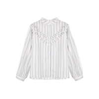 French-style Chic Double-Layer Ruffle Blouse Vintage Loose Top