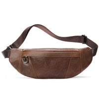 High-end Full-grain Leather Chest Bag