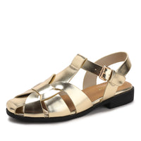 Baotou Woven Piggyback Strap Vintage Sandals New Style