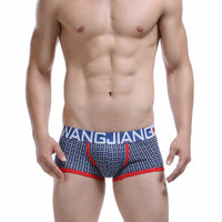 Trendy Physiological Snowflake Fallen Leaves Men's Cotton Boxers