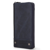Cowhide Anti-theft Swiping Men's Long Genuine Leather Men's Zipper Bag
