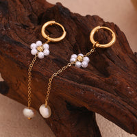 European And American Niche Temperament Earrings Stainless Steel 18K Gold Plating
