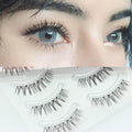 Short cross-cut half-eye curling eyelashes