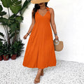 Solid-color Lace-up Dress Summer Vibes At Their Peak