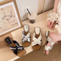 Women's Comfortable Elegant Niche Design Slides, 2026 Viral Hit One-Strap Slides, Versatile Dress-Matching Sandals Concise
