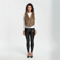 Mink Fur Ultra-short Womens Vestwaistcoat