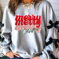 Fashion Ribbon Slit Letter Shirt For Women