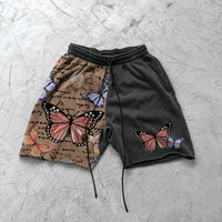 Geometric 3D Digital Printing Shorts