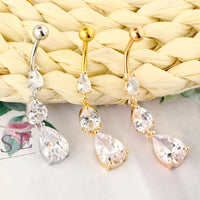 New Belly Button Ring Fashion Water Drop Sexy Belly Button Button Button