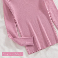 Women's Half Turtleneck Sweater Long Sleeve Pullover Bottoming Shirt