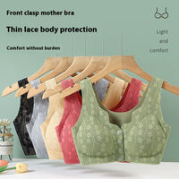 Front Buckle Underwear Vest Underwear Women's Seamless Front Buckle Plus Size Bra