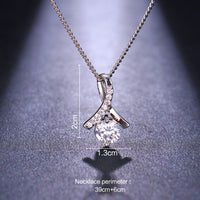 Elegant And Minimalist AAA Zircon Necklace For Girls