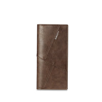 Men's Fashion Stitching Multifunctional Anti-theft Brush Soft Wallet