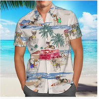 Plus Size Men's Fashion Digital Printing Short Sleeve