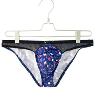 Men's Breathable Low Waist Star Printed Briefs