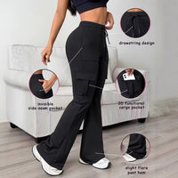 Women's High-waist Drawstring Work Pants