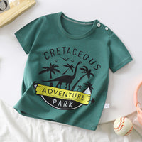 Children's Pure Cotton Cartoon Short-sleeved Korean