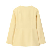 Women's Breasted Round Neck Suit Jacket