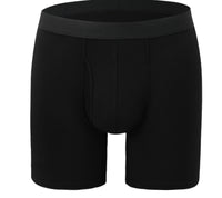 Men's Pure Color Bamboo Fiber Boxing Underwear Breathable