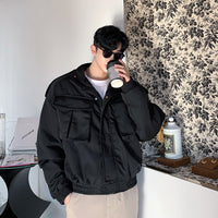 Fashion Short Tooling Men's Cotton Jacket