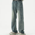 Retro Washed Denim Trousers Bell-bottom Pants