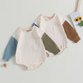 Baby Long Sleeved Round Neck Jumpsuit
