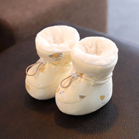 Baby Cotton Shoes Fleece-lined Thick Soft Soled Warm