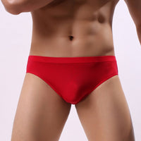 3D One Piece Nylon Ice Silk Triangle Men's Underpants